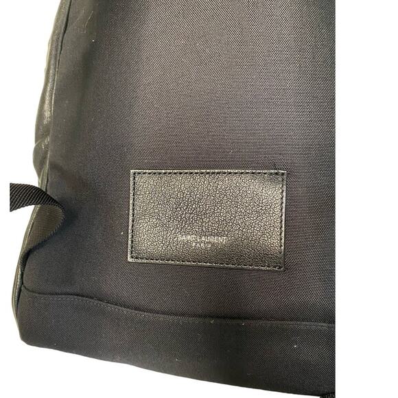 Yves Saint Laurent Star Applique Mini City California Leather Backpack in Black - Picture 13 of 16